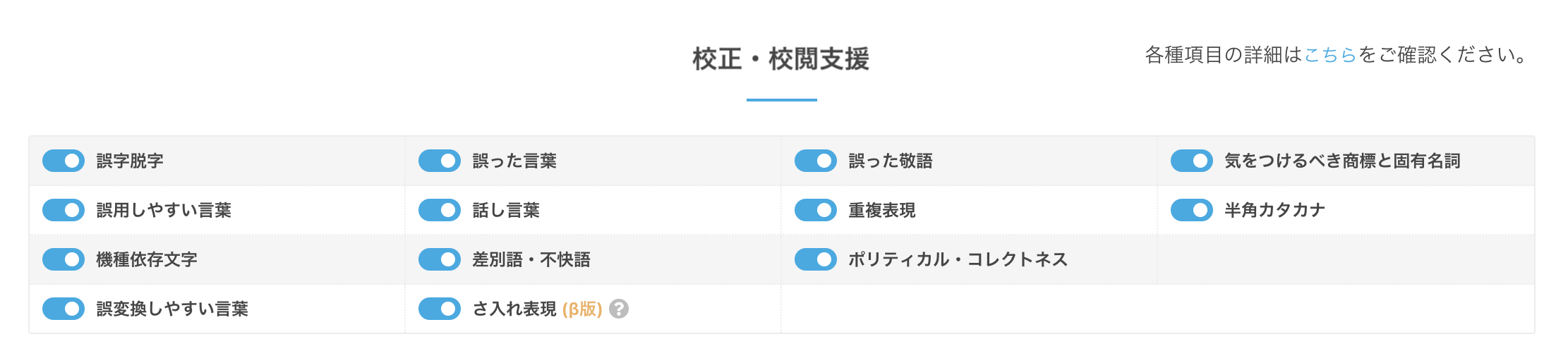 画像:校正・校閲支援のカテゴリ